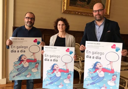 O alcalde recibe a Plataforma Queremos Galego